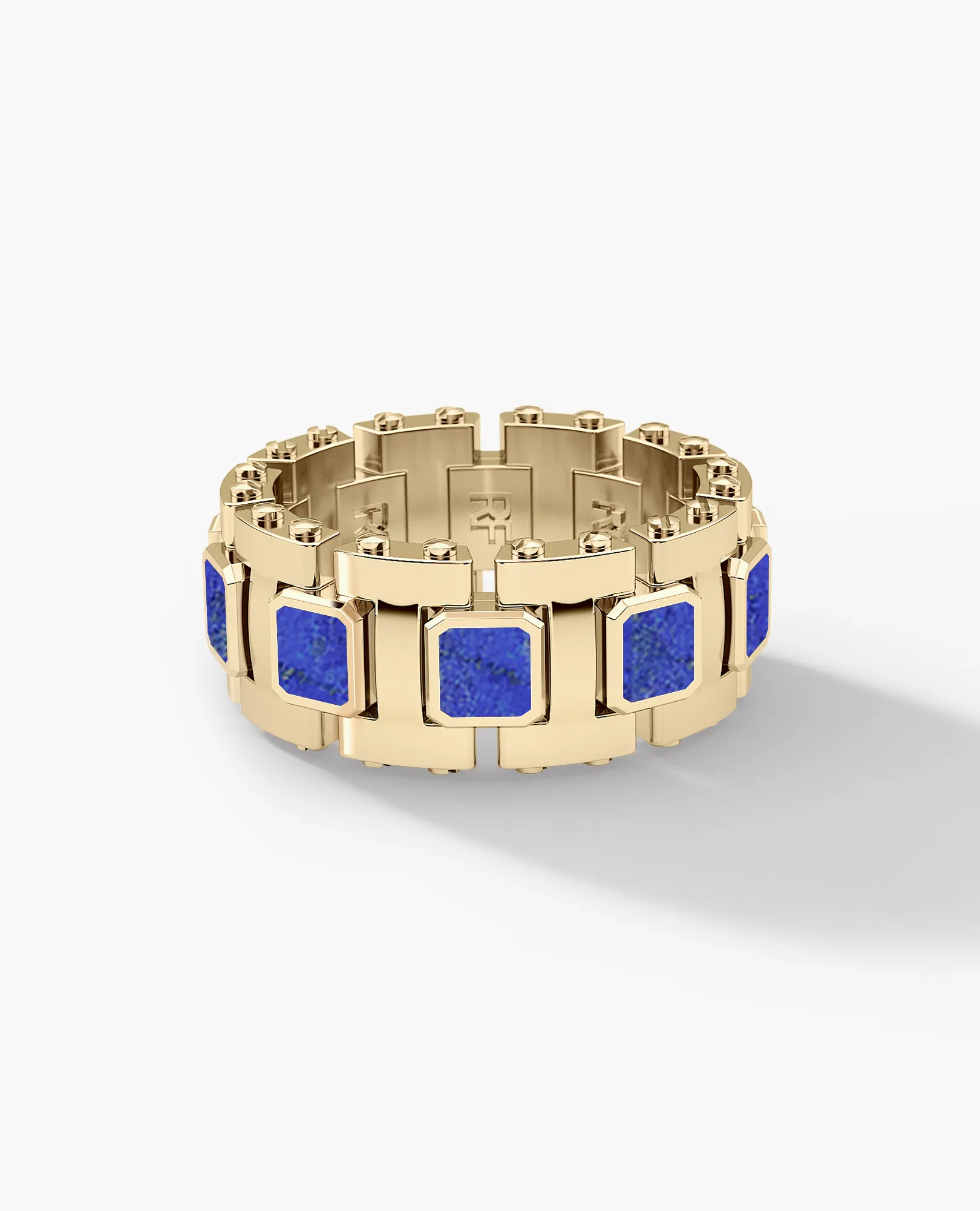 LA PAZ Gold Ring with Lapis