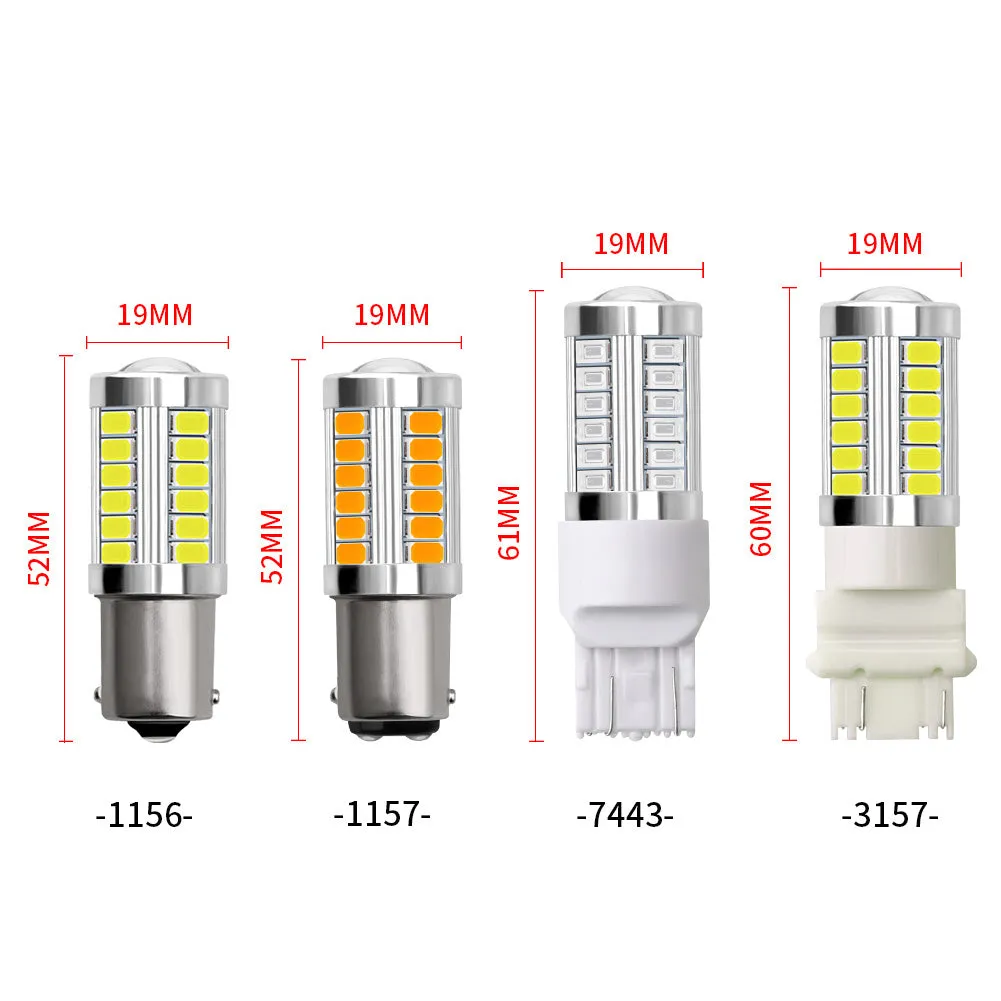 LED 1156 1157 5730 5630 33SMD Car Tail Bulb Brake Lights Auto