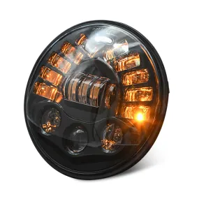 Led DRL Halo Headlight Aluminum 7-inch Matrix Gradient Color For