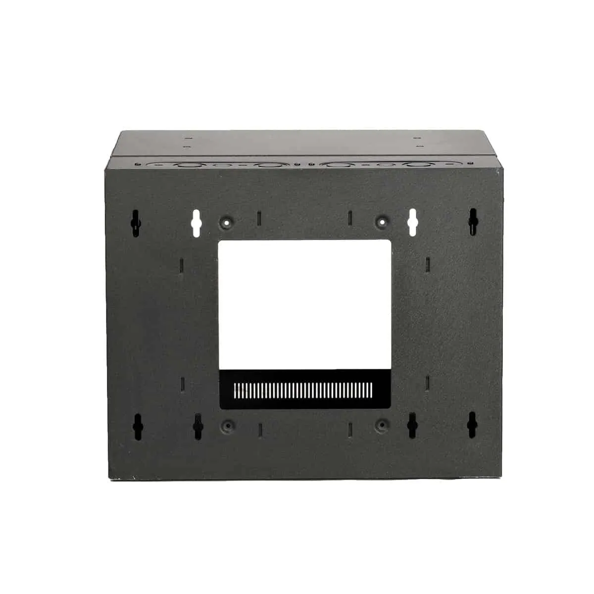 Lowell Mfg Equipment Rack-Sectional Wall Mount-12U, 32in Deep, 1pr Adjustable Rails