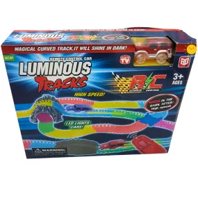 Luminous Tracks RC Racing Set - Glow-in-the-Dark Fun for Kids 3 