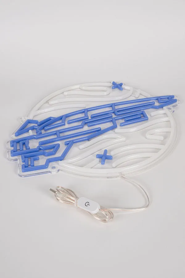 Mass Effect Blue Normandy LED Wall Art