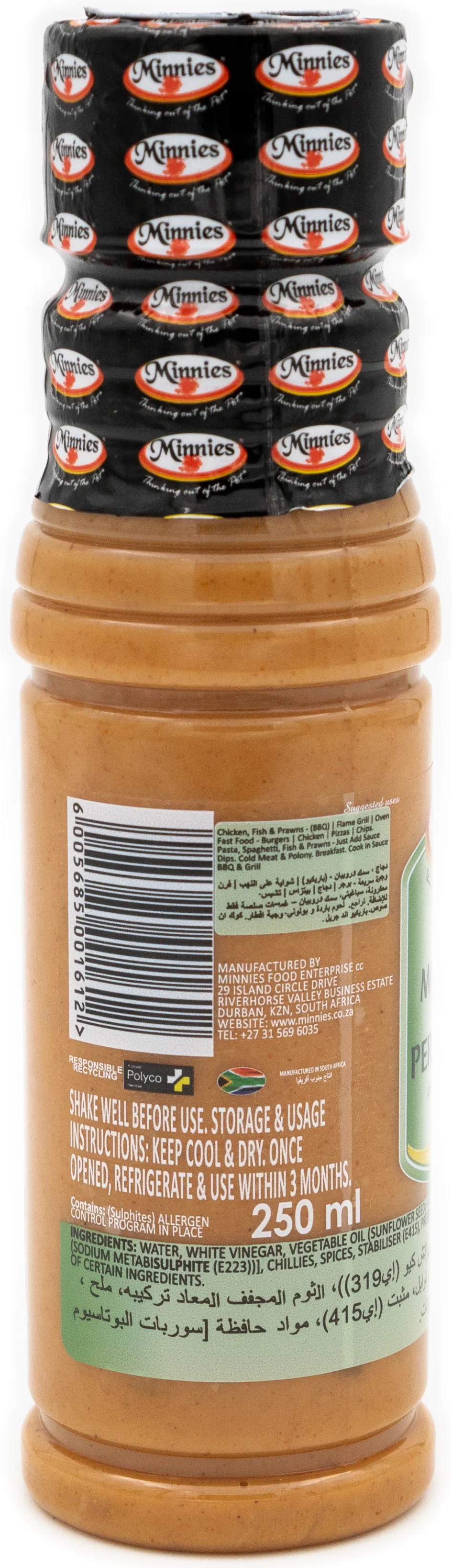 Minnies Mozambican Mild Peri Peri 250ml