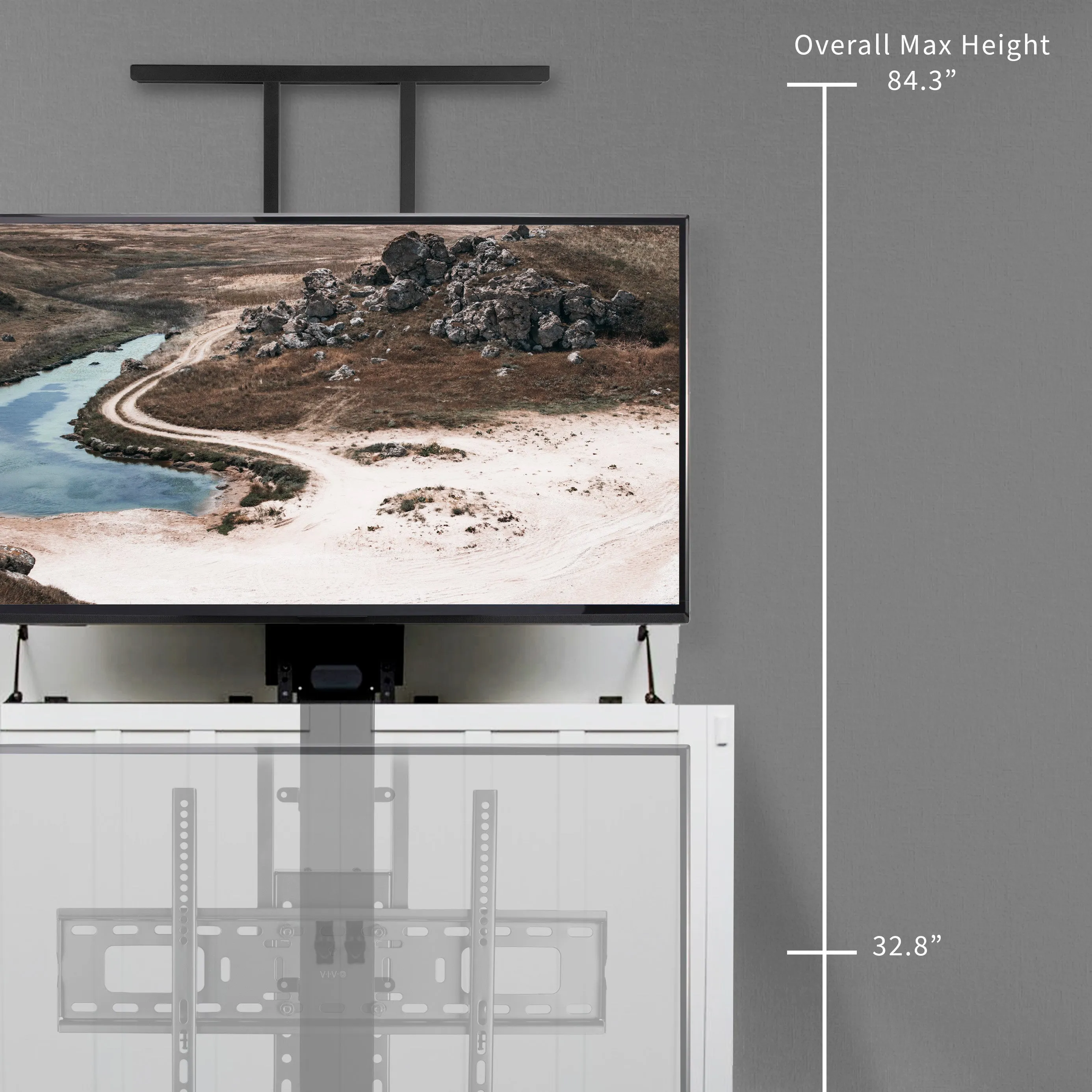 Motorized TV Stand for 37" to 77" TVs