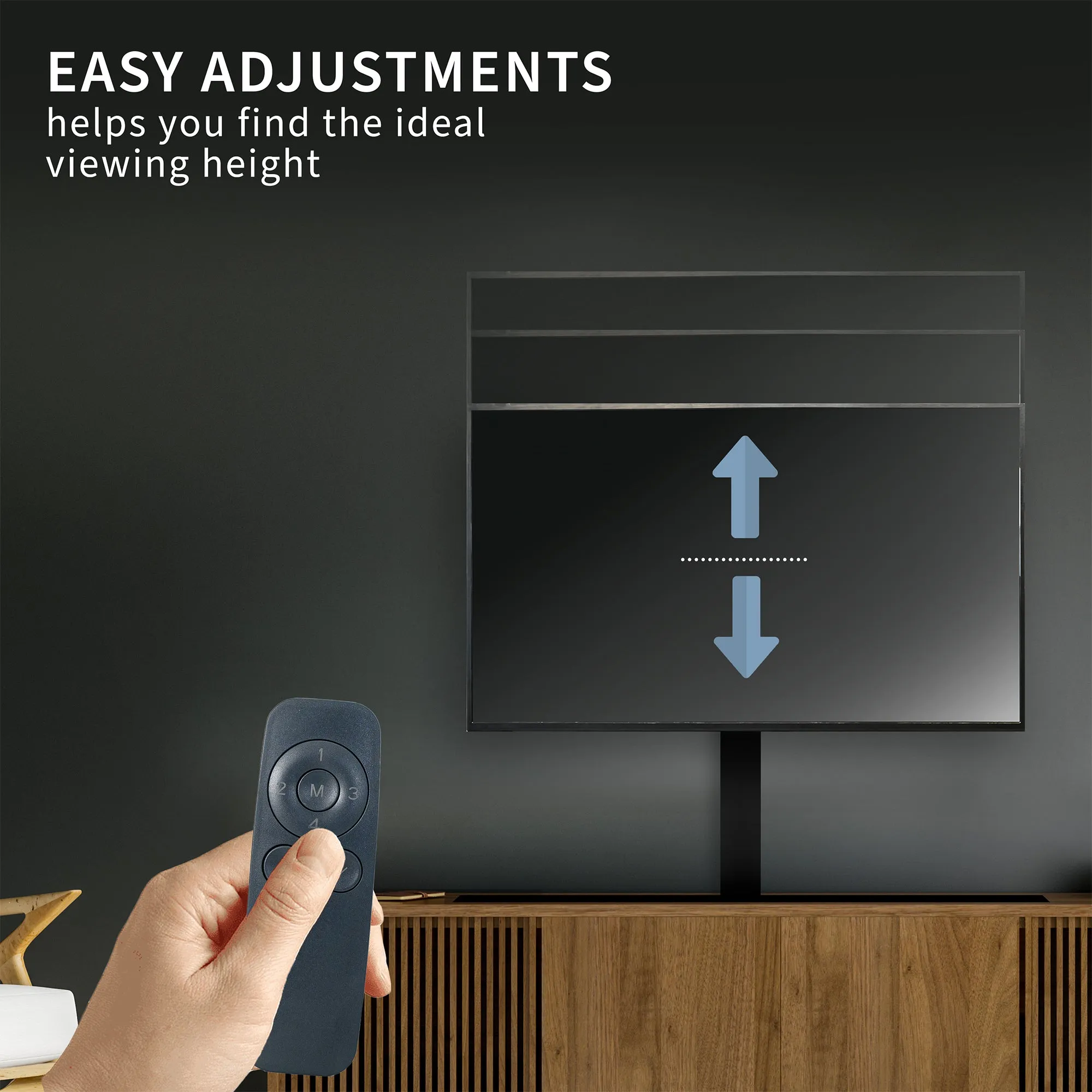 Motorized TV Stand for 37" to 77" TVs