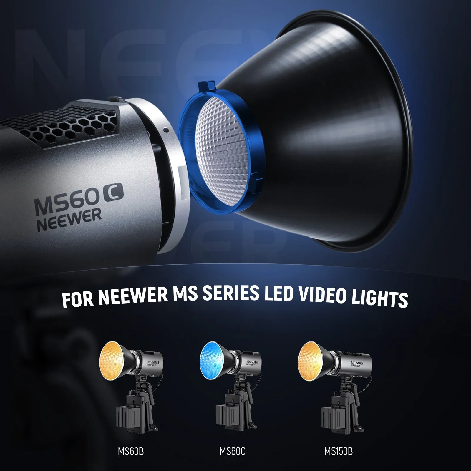 NEEWER RD14Mini Reflector Diffuser for MS Series LED Video Light