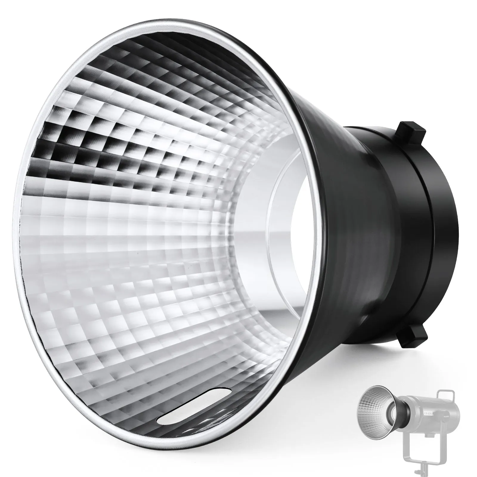 NEEWER RF1/RF2 7''/18cm Fish Scale Pattern Standard Reflector Diffuser