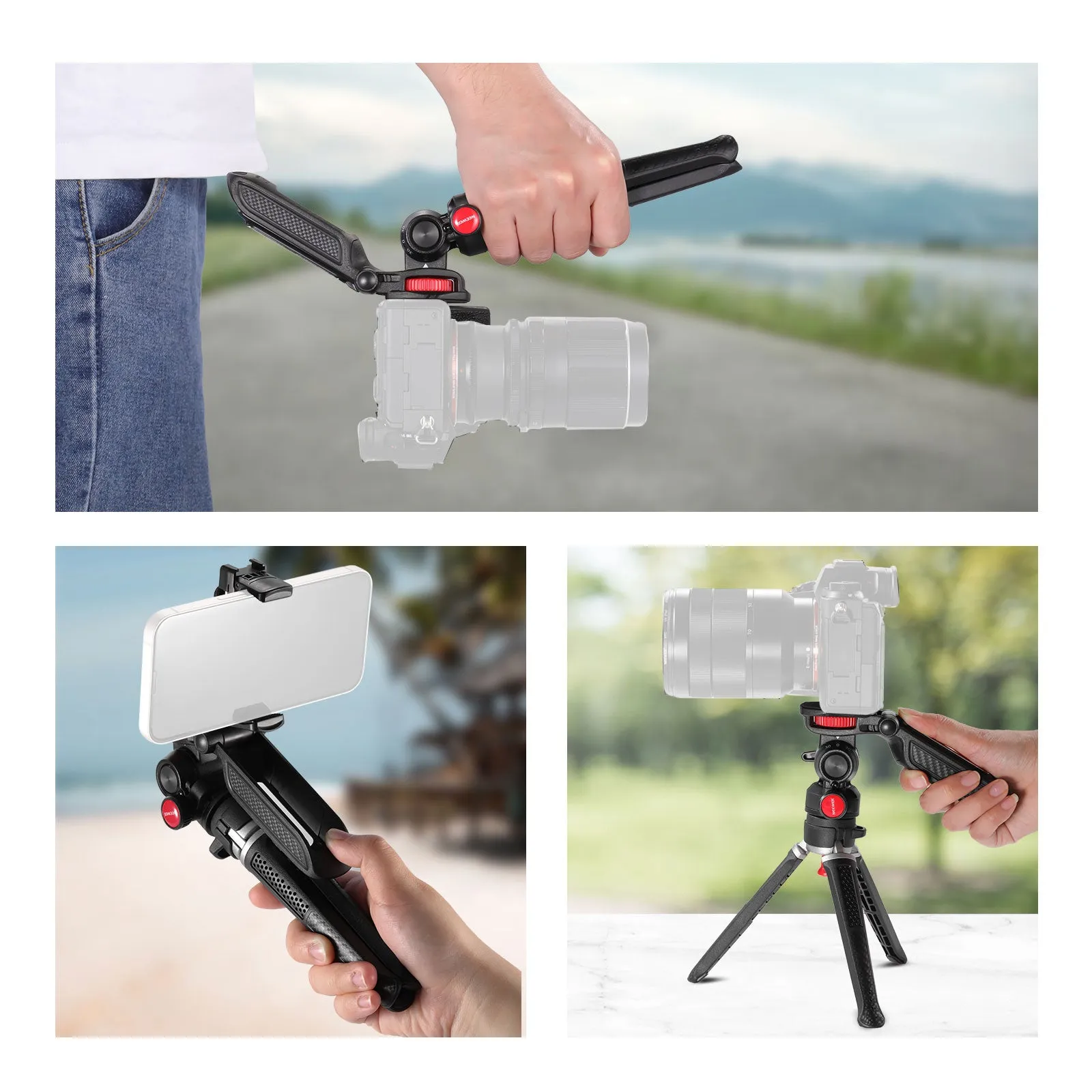 NEEWER TS003 Mini Tripod for Camera and Phone with Handle