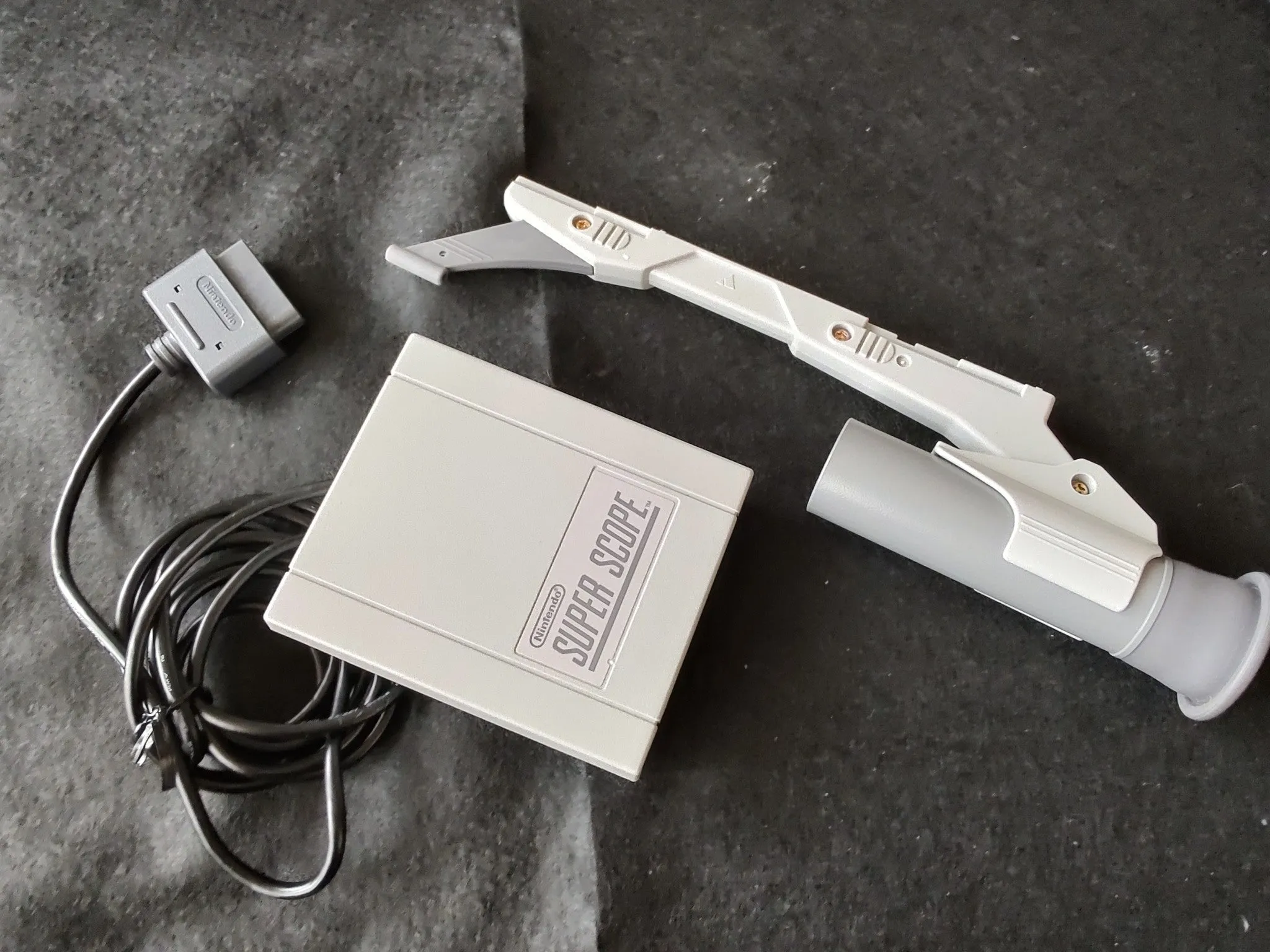 Nintendo Super Scope 6 Super Famicom SFC SNES SHVC-SSA W/Cart, Manual,Box-f0412-