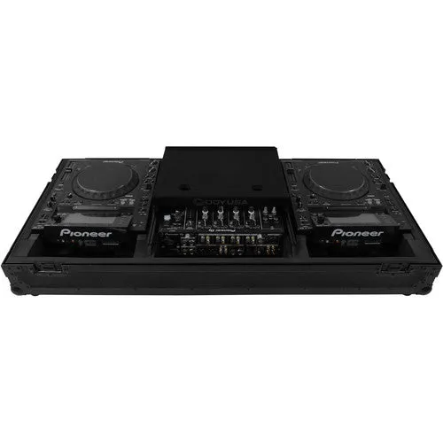 Odyssey FZGSL12CDJWRBL Black Label Universal CD/Digital Media Player DJ Coffin w/Wheels