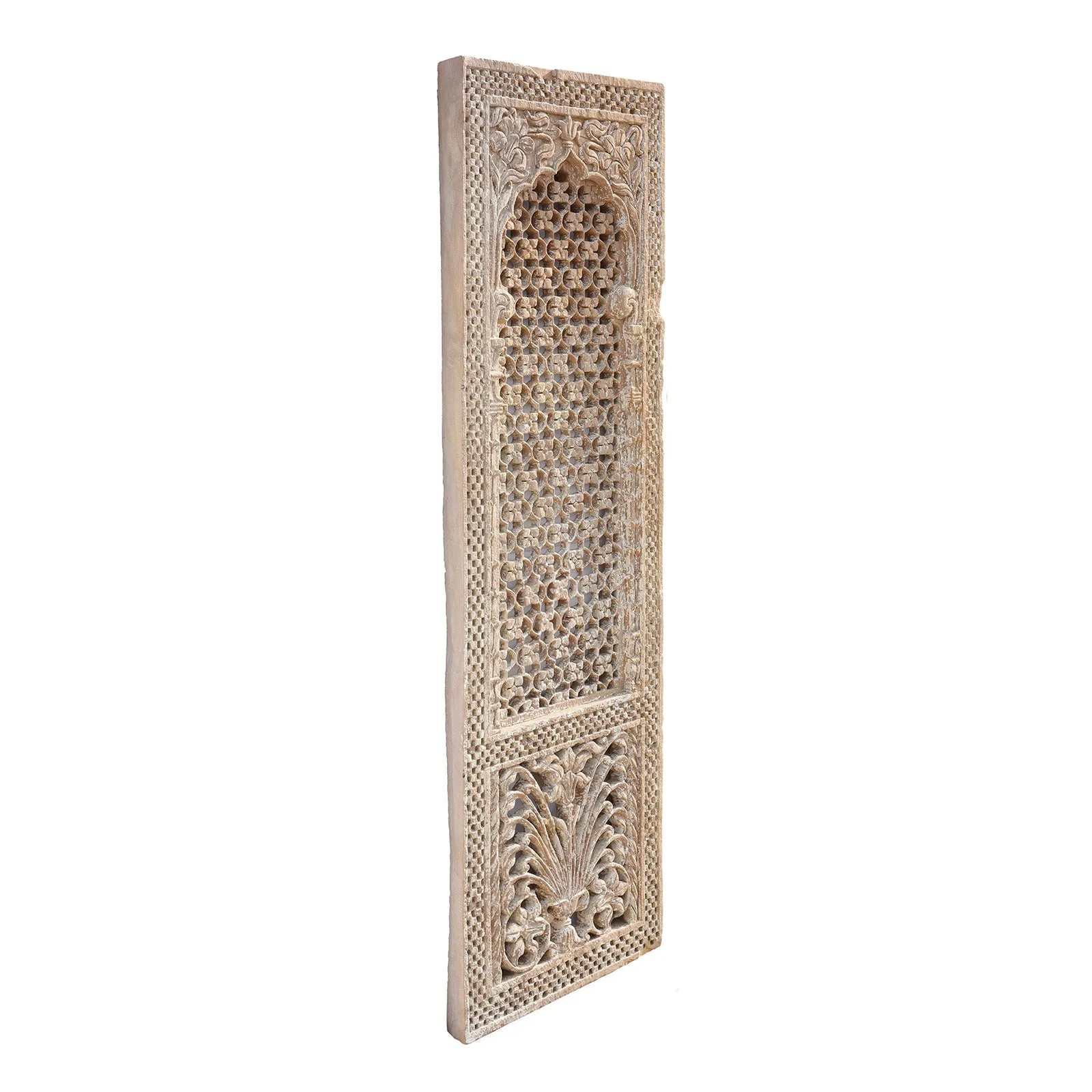 Old Stone Jali Panel From Rajasthan - 18thC