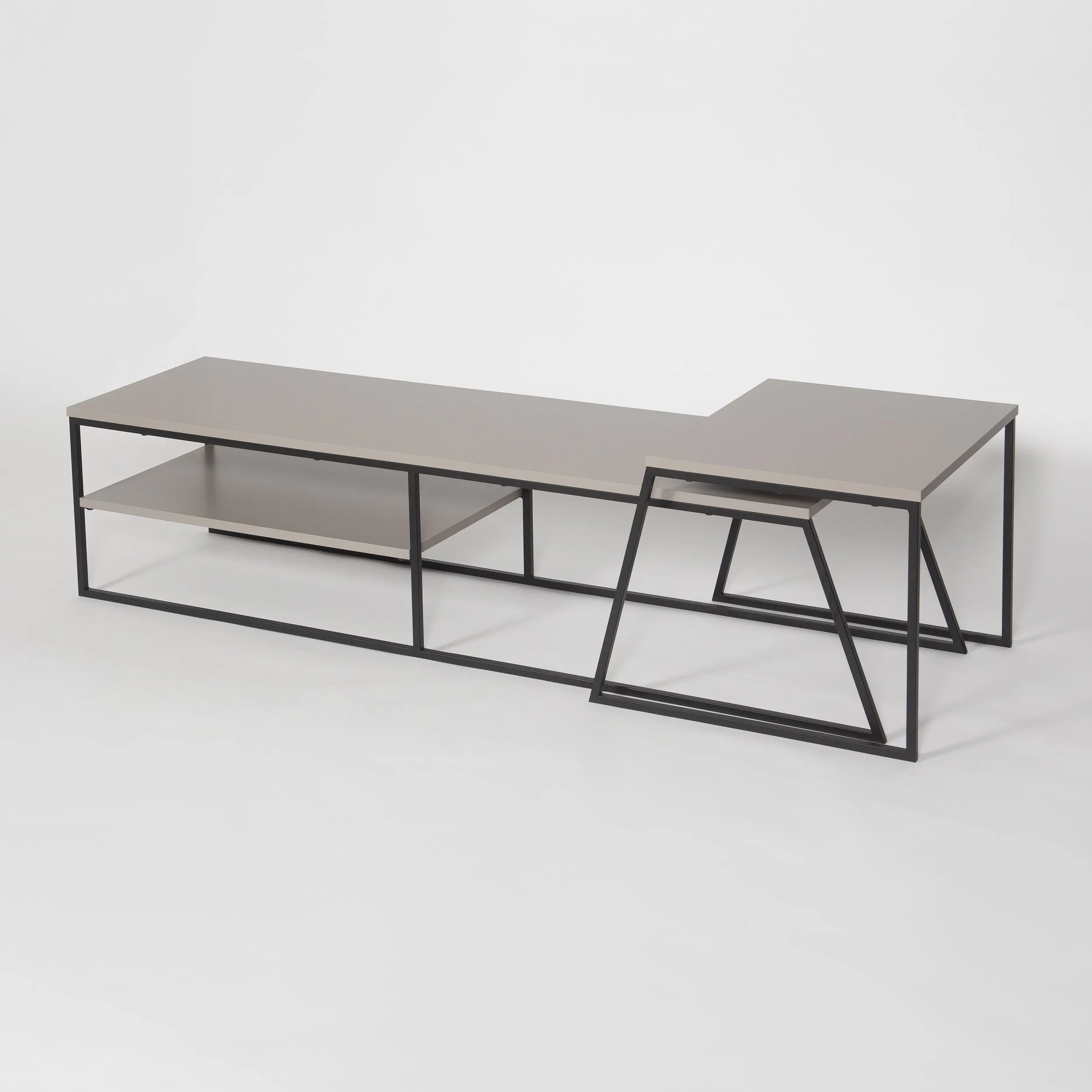 Pal Modern TV Stand Multimedia Centre With Storage Cabinet 163cm