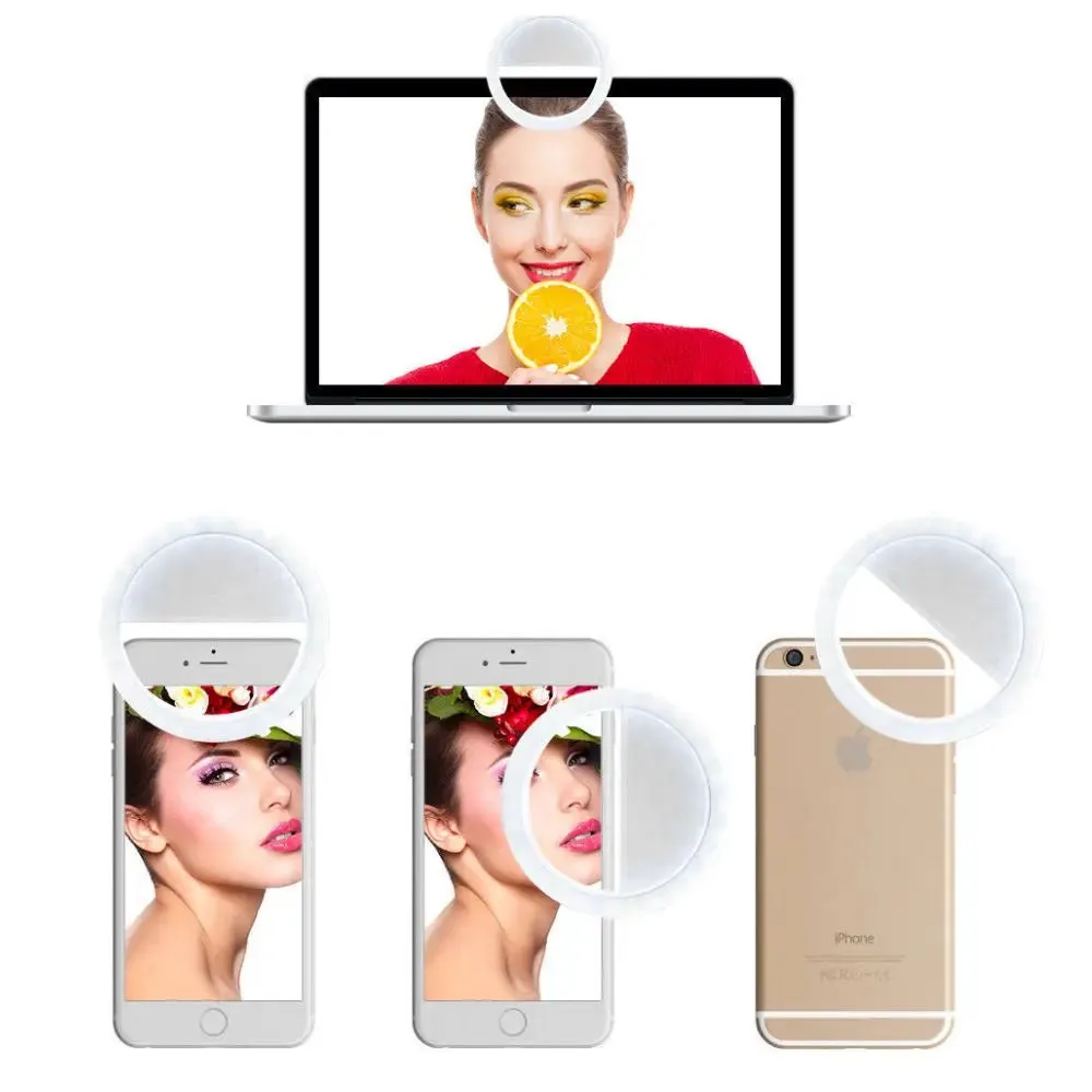 Portable Selfie Ring Clip On for Mobile Phone -Portable Selfie Ring Light