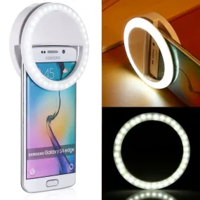 Portable Selfie Ring Clip On for Mobile Phone -Portable Selfie Ring Light