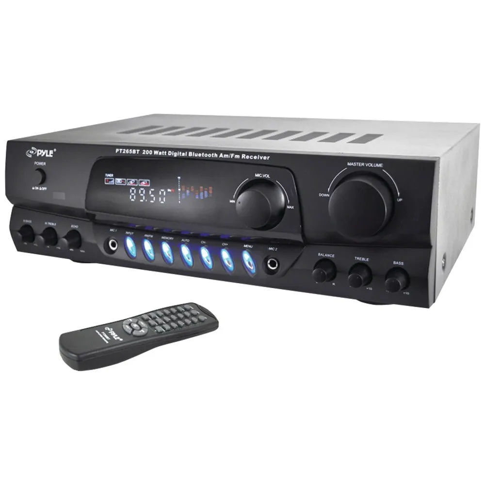 PYLE PT265BT 200-Watt Bluetooth(R) Digital Receiver/Amp