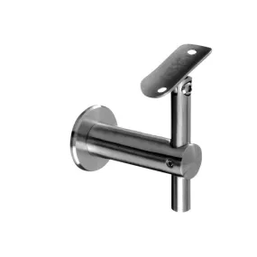 Q-Railing Bracket For Round Profile Handrail (Round Profile, Angle & Height Adjustable, Wall Mount)