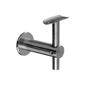 Q-Railing Bracket For Round Profile Handrail (Round Profile, Height Adjustable, Wall Mount) (2'' Diameter)
