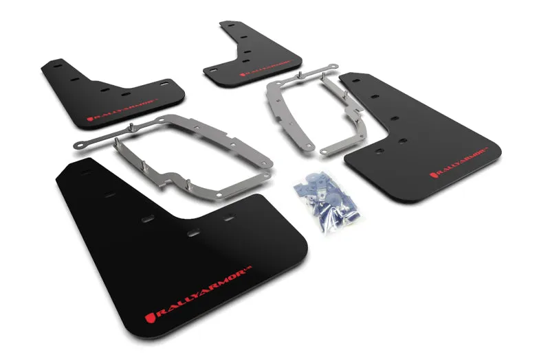 Rally Armor 2017  Tesla Model 3 Black Mud Flap BCE Pink Logo (ralMF62-BC20-BLK/PK)