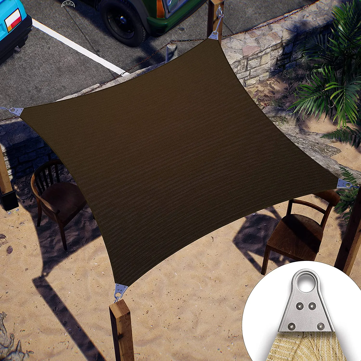Rectangle Super Ring - Heavy Duty, Super Durable Sun Shade Sail | 5 Colors & 12 Sizes