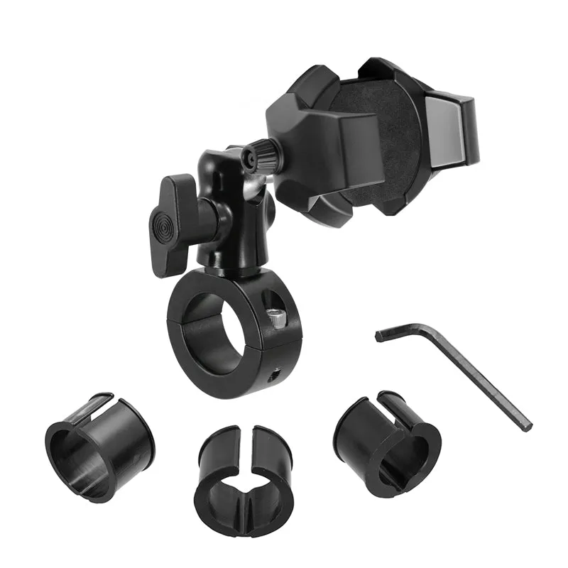 RoadVise® Ultra Premium Aluminum Motorcycle Handlebar Phone and Tablet Mount with Extension