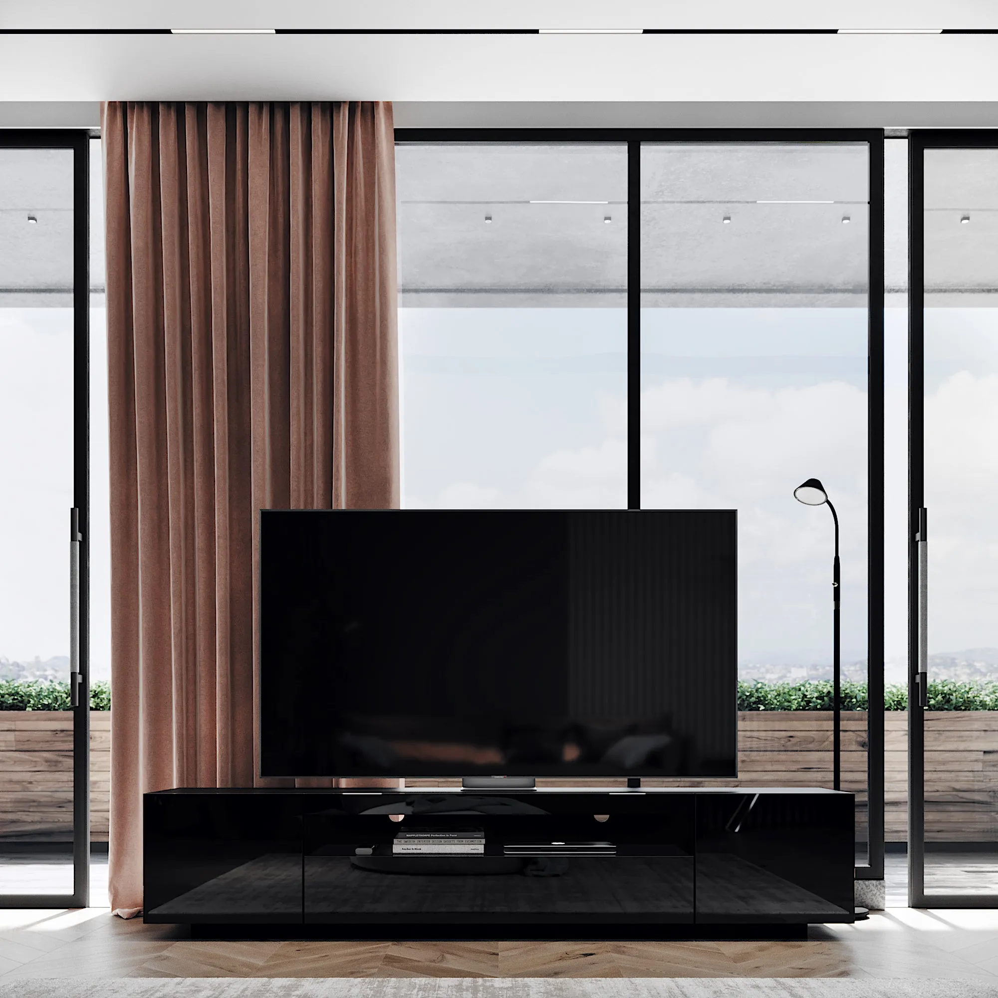 Samso TV Stand - Black for TVs up to 85"