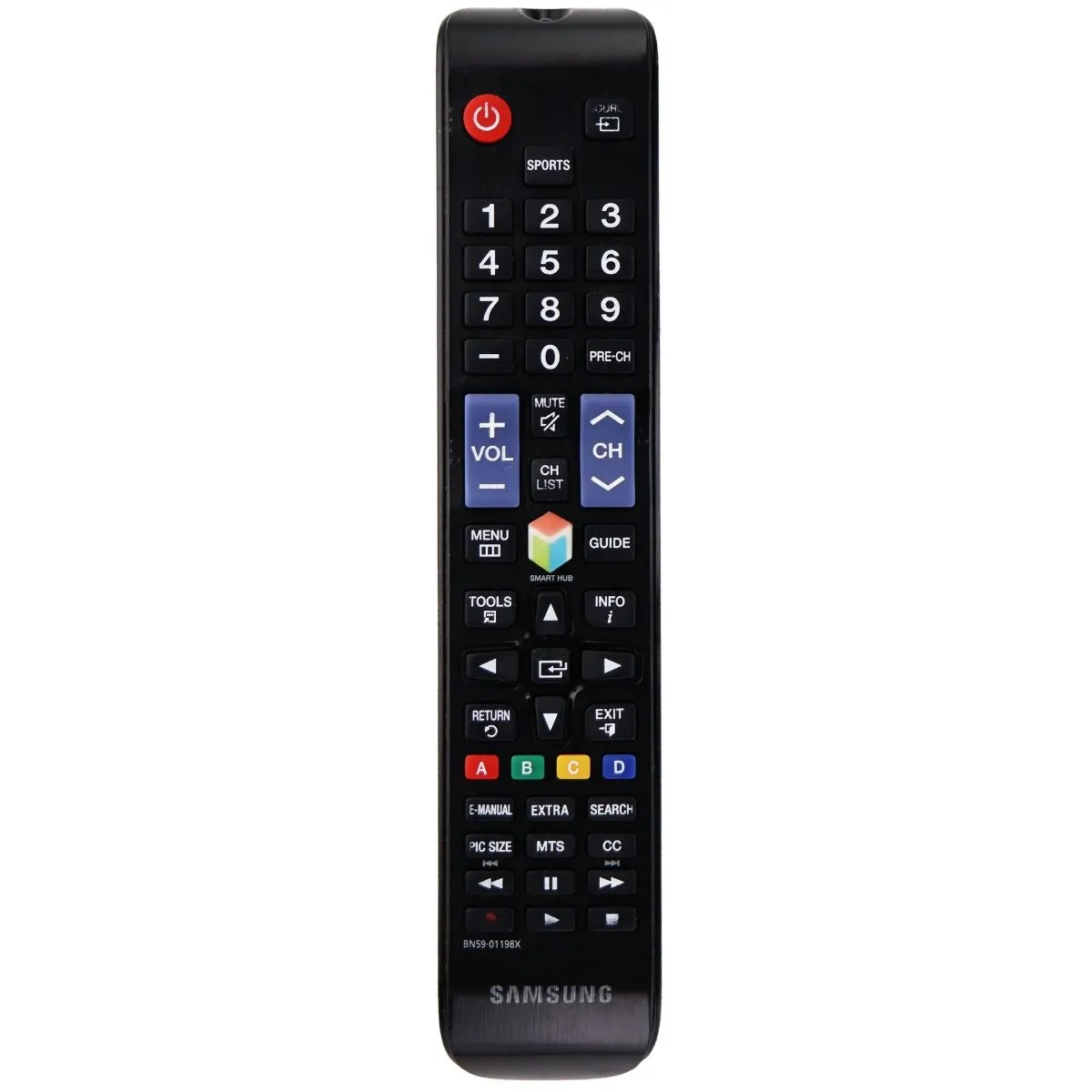 Samsung Remote (BN59-01198X) for Select Samsung TVs - Black