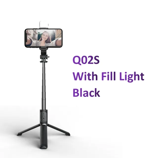 Selfie Stick Tripod with Fill Light & Bluetooth Wireless Remote