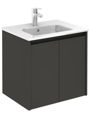 Smart Gloss Grey Wall Hung Unit 600mm