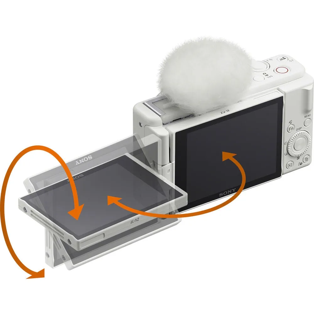 Sony ZV-1F Vlogging Camera | White