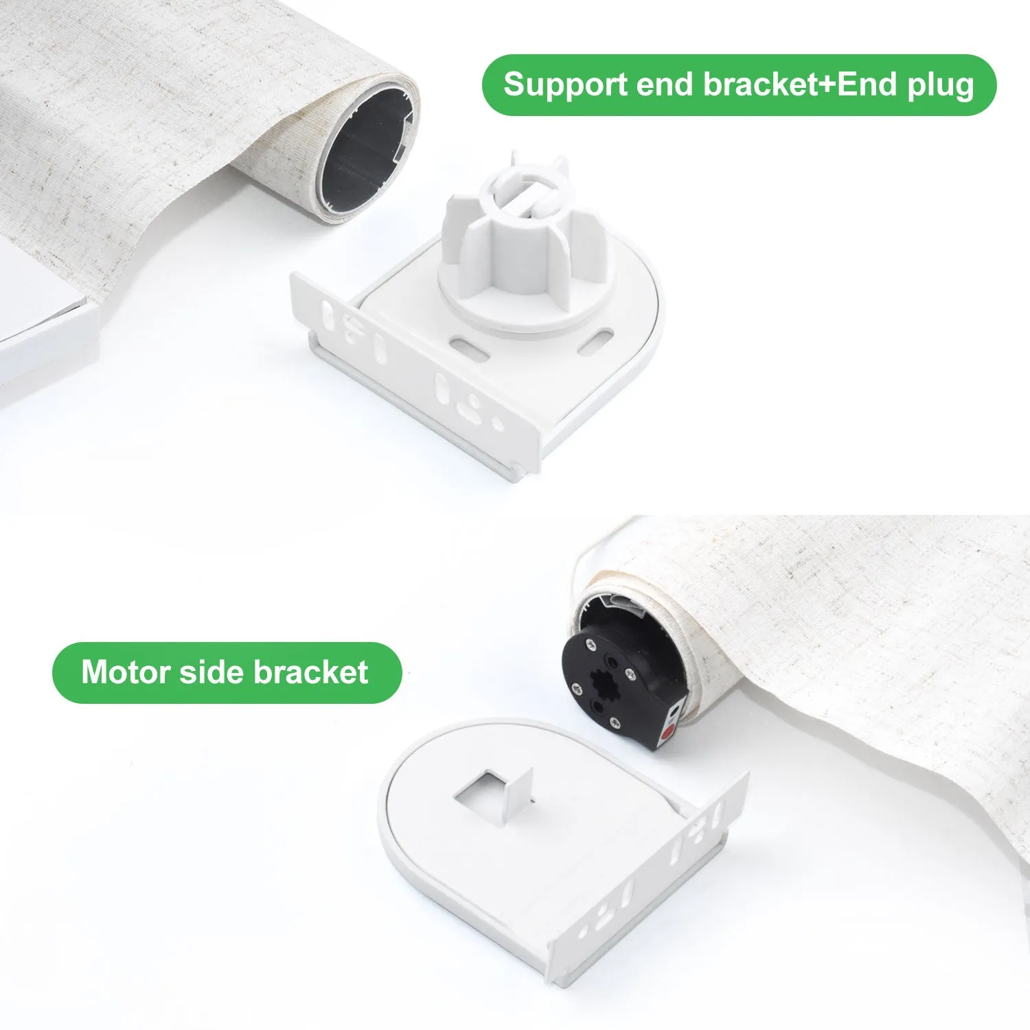 Sortfle Window Roller Blinds/Shade  Brackets for  Motorized Roller Blind/Shade 25mm-45mm Blinds Bracket