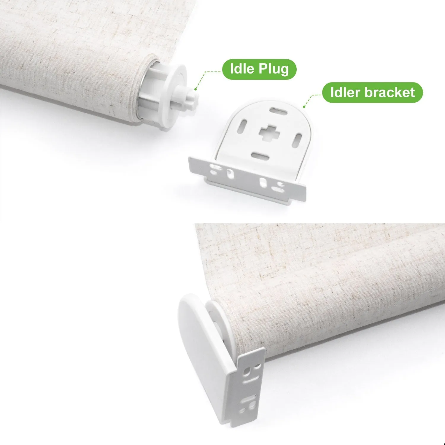 Sortfle Window Roller Blinds/Shade  Brackets for  Motorized Roller Blind/Shade 25mm-45mm Blinds Bracket