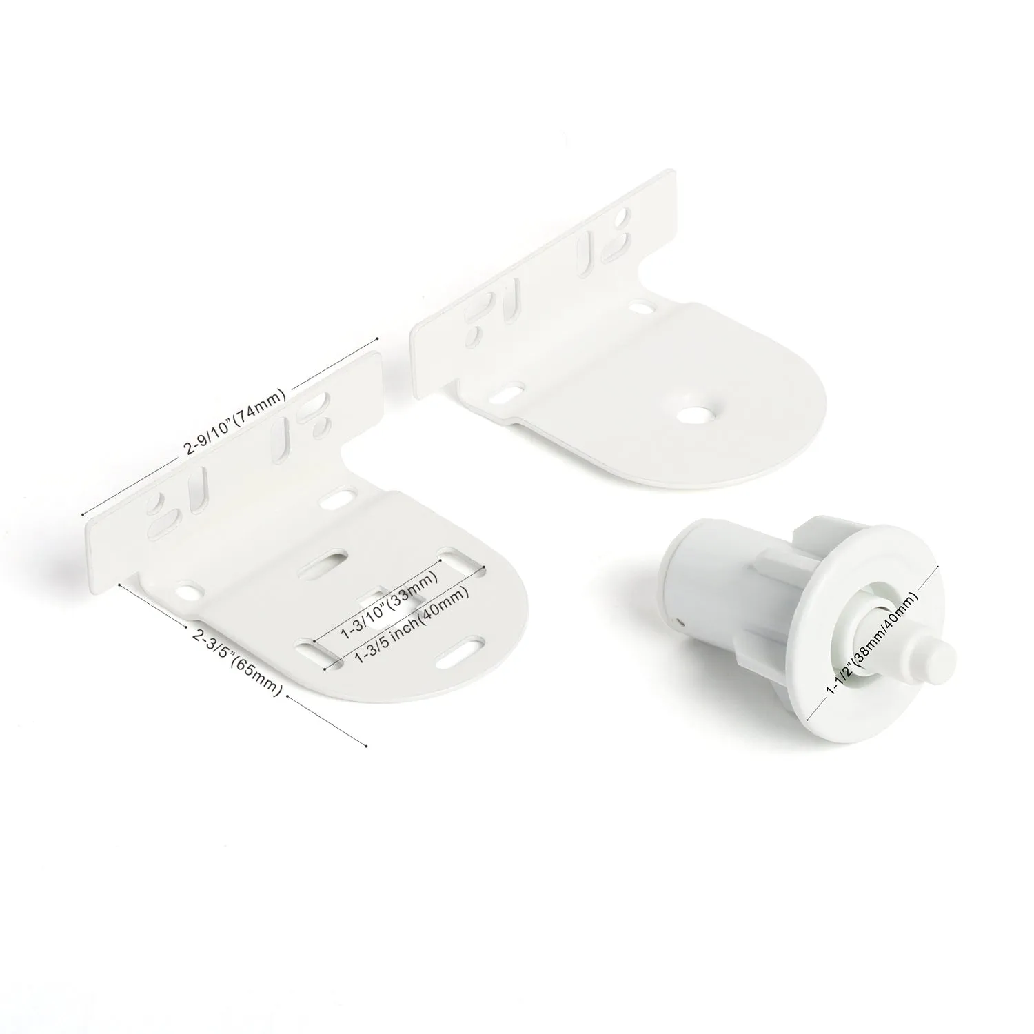Sortfle Window Roller Blinds/Shade  Brackets for  Motorized Roller Blind/Shade 25mm-45mm Blinds Bracket