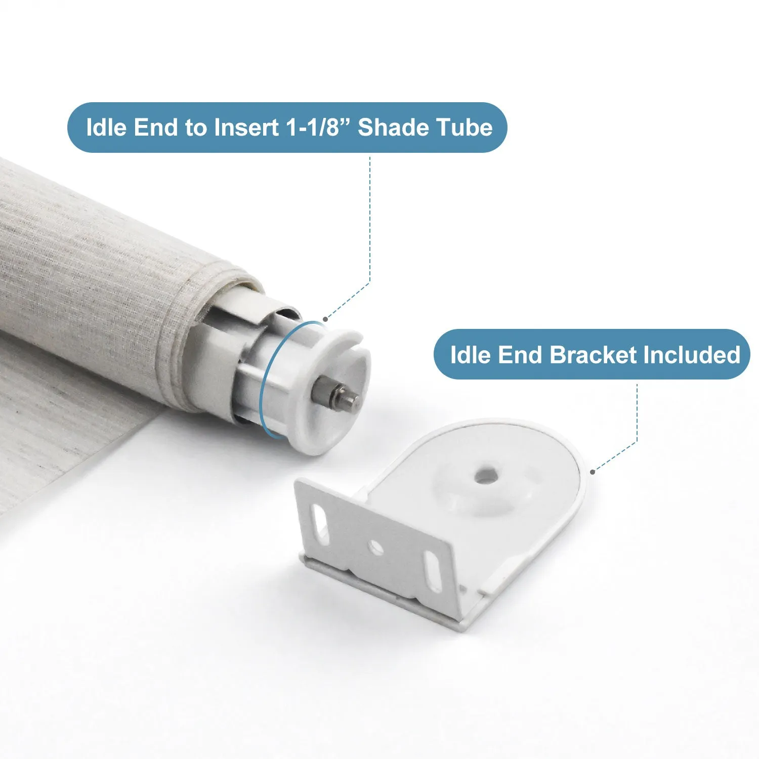 Sortfle Window Roller Blinds/Shade  Brackets for  Motorized Roller Blind/Shade 25mm-45mm Blinds Bracket