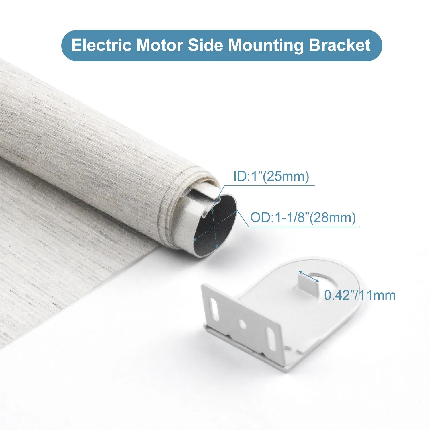 Sortfle Window Roller Blinds/Shade  Brackets for  Motorized Roller Blind/Shade 25mm-45mm Blinds Bracket