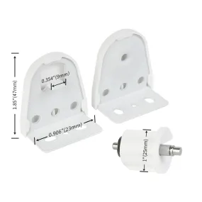 Sortfle Window Roller Blinds/Shade  Brackets for  Motorized Roller Blind/Shade 25mm-45mm Blinds Bracket
