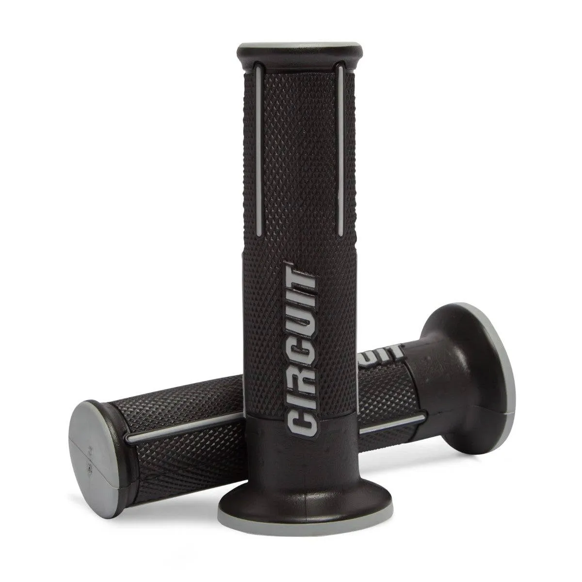 Speed Racing Universal Motorcycle Handlebar Grips - Black Grey