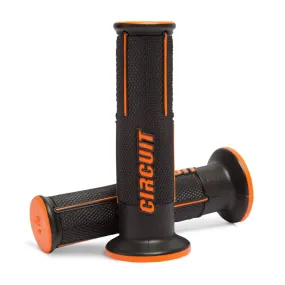Speed Racing Universal Motorcycle Handlebar Grips - Black Orange