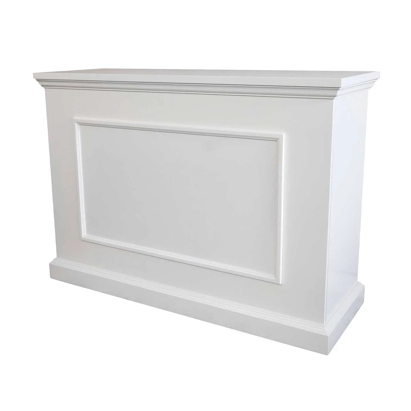 The Elevate 72015 White Smart TV Lift Cabinet for 50 Inch Flat screen TVs