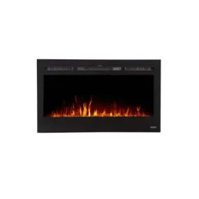 The Sideline Refurbished 36 Inch Recessed Electric Fireplace 80014