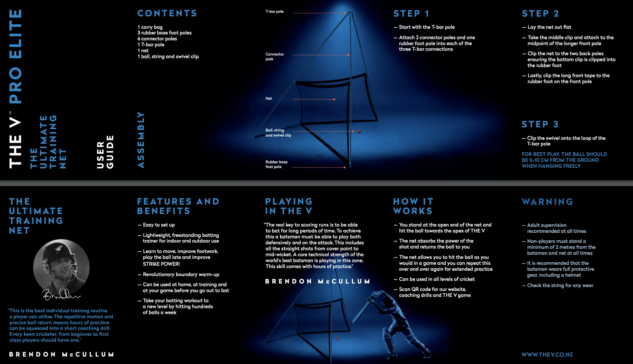 The V Pro - Elite 2.0 Training Practice Net