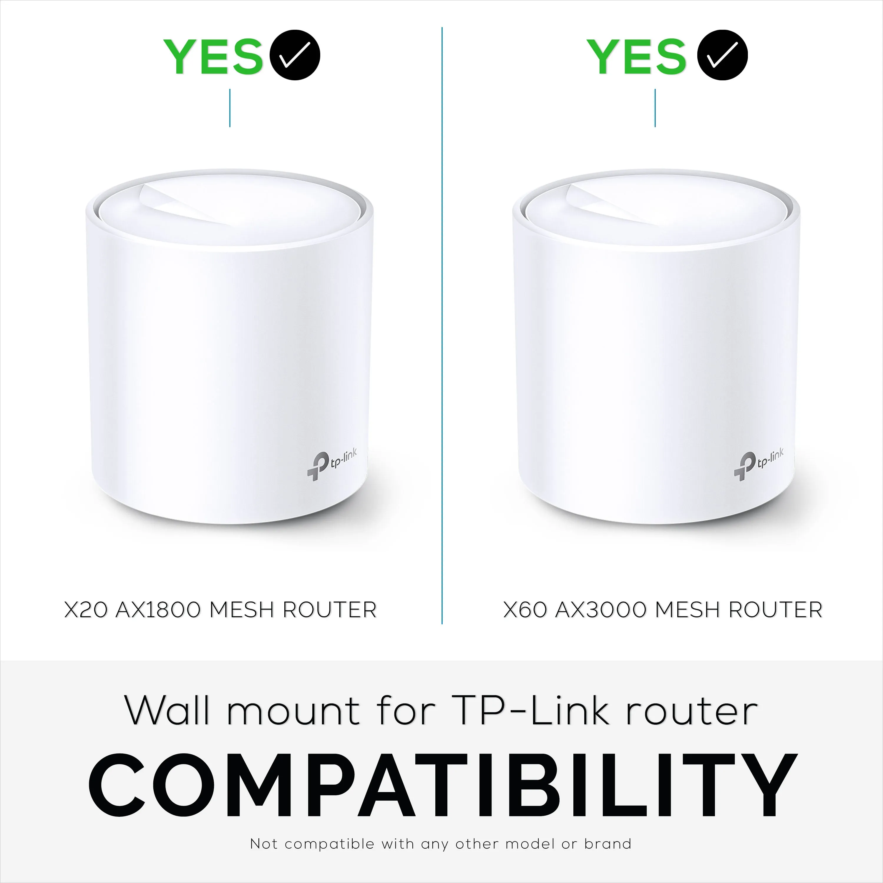 TP-Link Deco X20 & X60 Adhesive Wall Mount Holder - Easy To Install