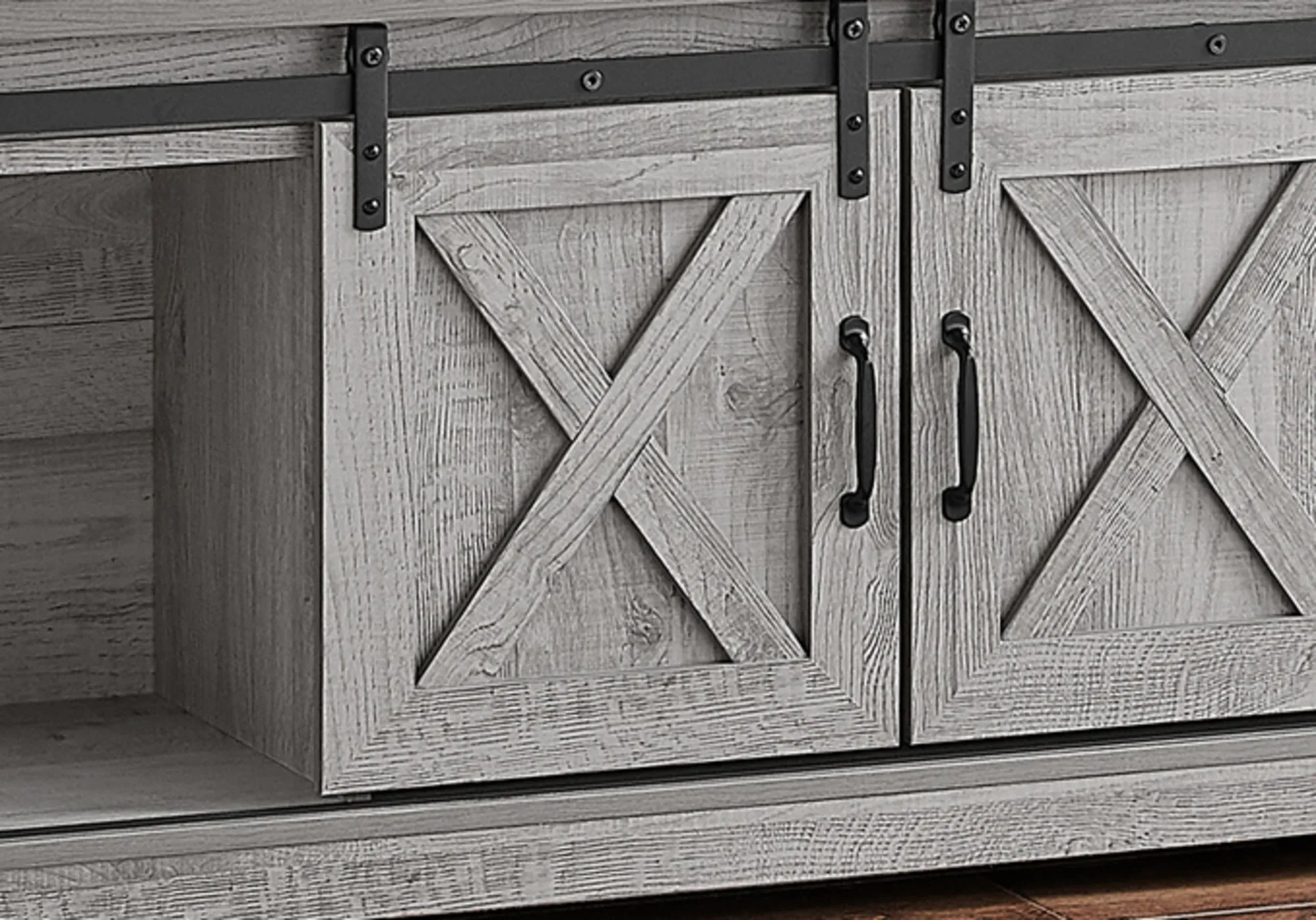 Tv Stand, 60 Inch, Console, Media Entertainment Center, Storage Cabinet, Living Room, Bedroom, Grey Laminate, Transitional