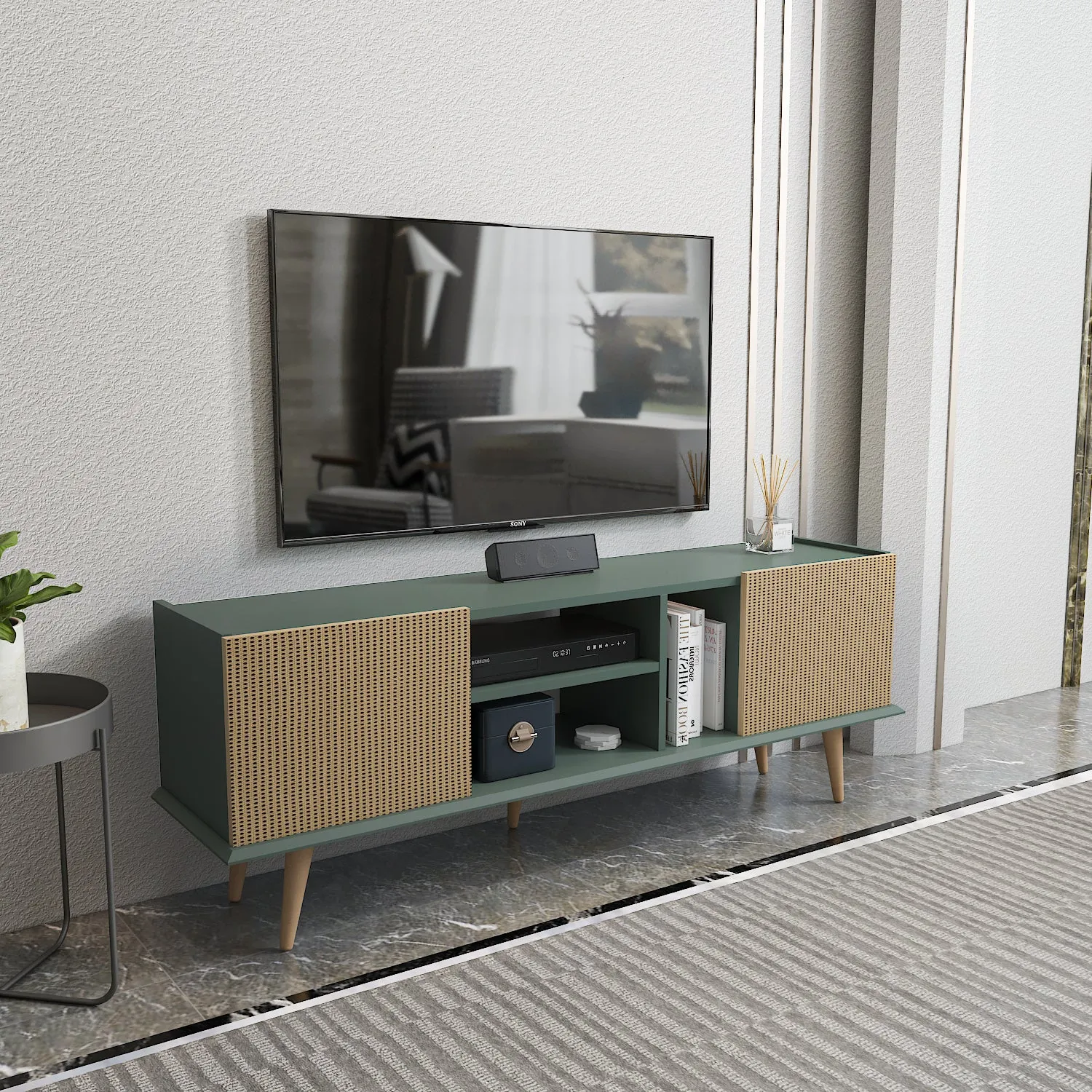 Tv Stand  Ekvador Sylvia&Rattan Pattern-EKV63TS04
