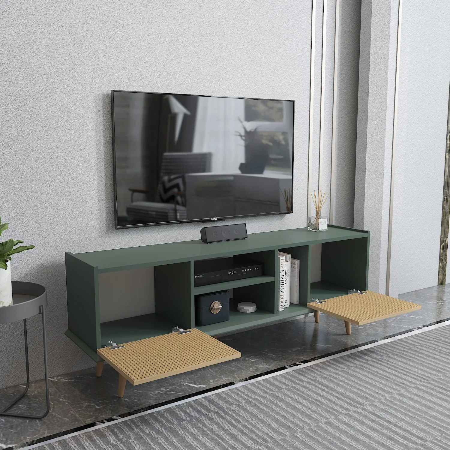 Tv Stand  Ekvador Sylvia&Rattan Pattern-EKV63TS04