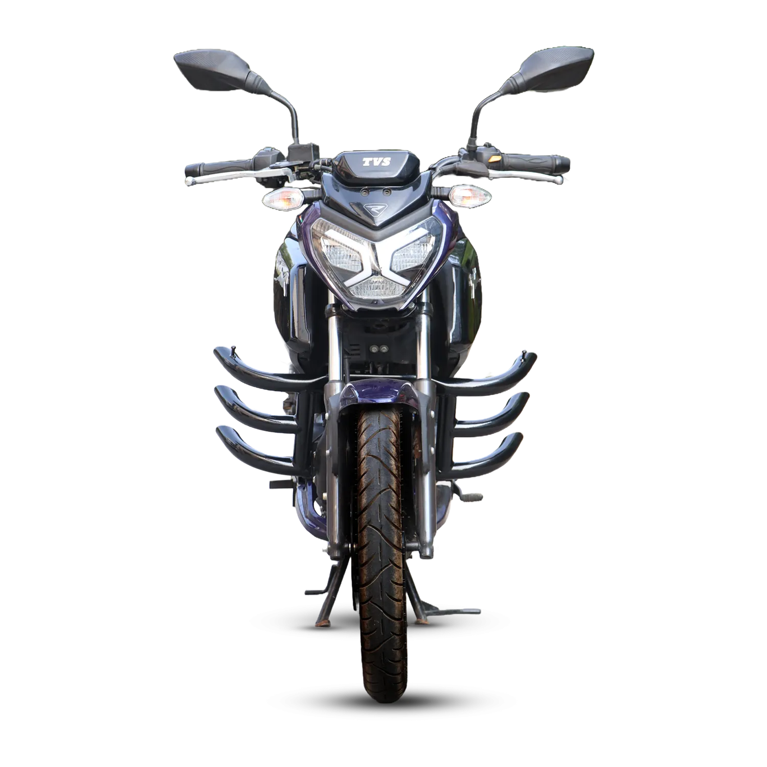 TVS Crash Guard - Black Raider - Heavy-Duty Protection for Safe Riding