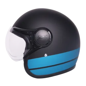 TVS J110 Half Face Helmet, Dawn Blue Matte 