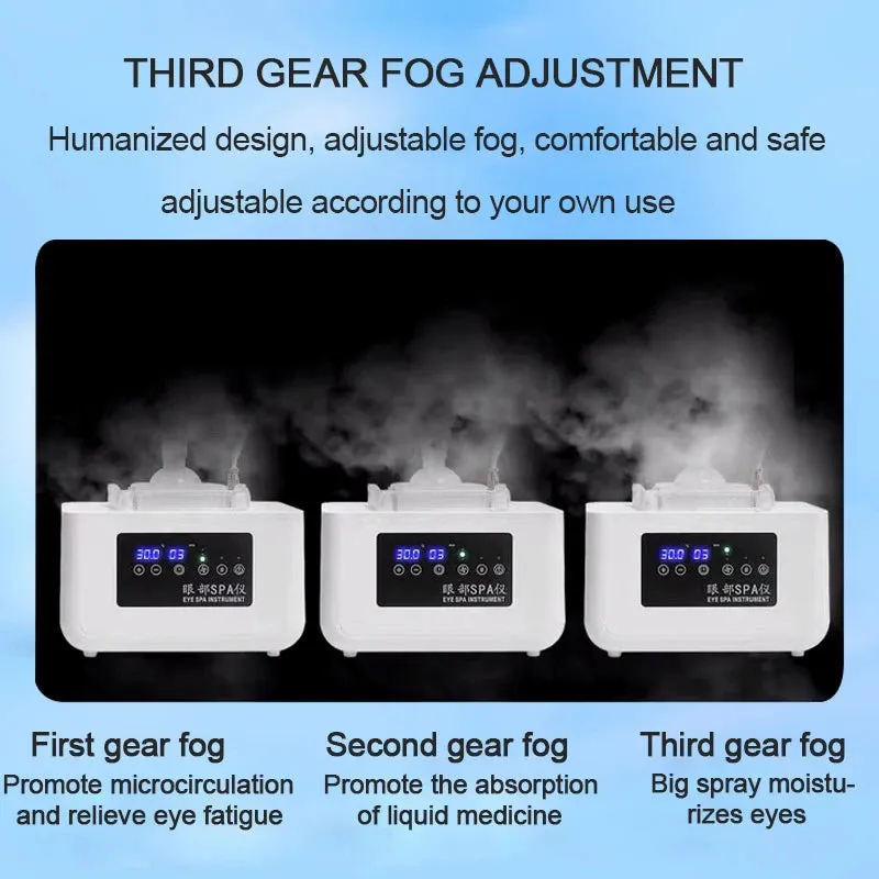 Ultrasonic Eye Nebulizer Eye SPA Care Relieve Fatigue Dry Eyes Fumigation Heating Compress Eye Protection Hot Cold Spray NEW