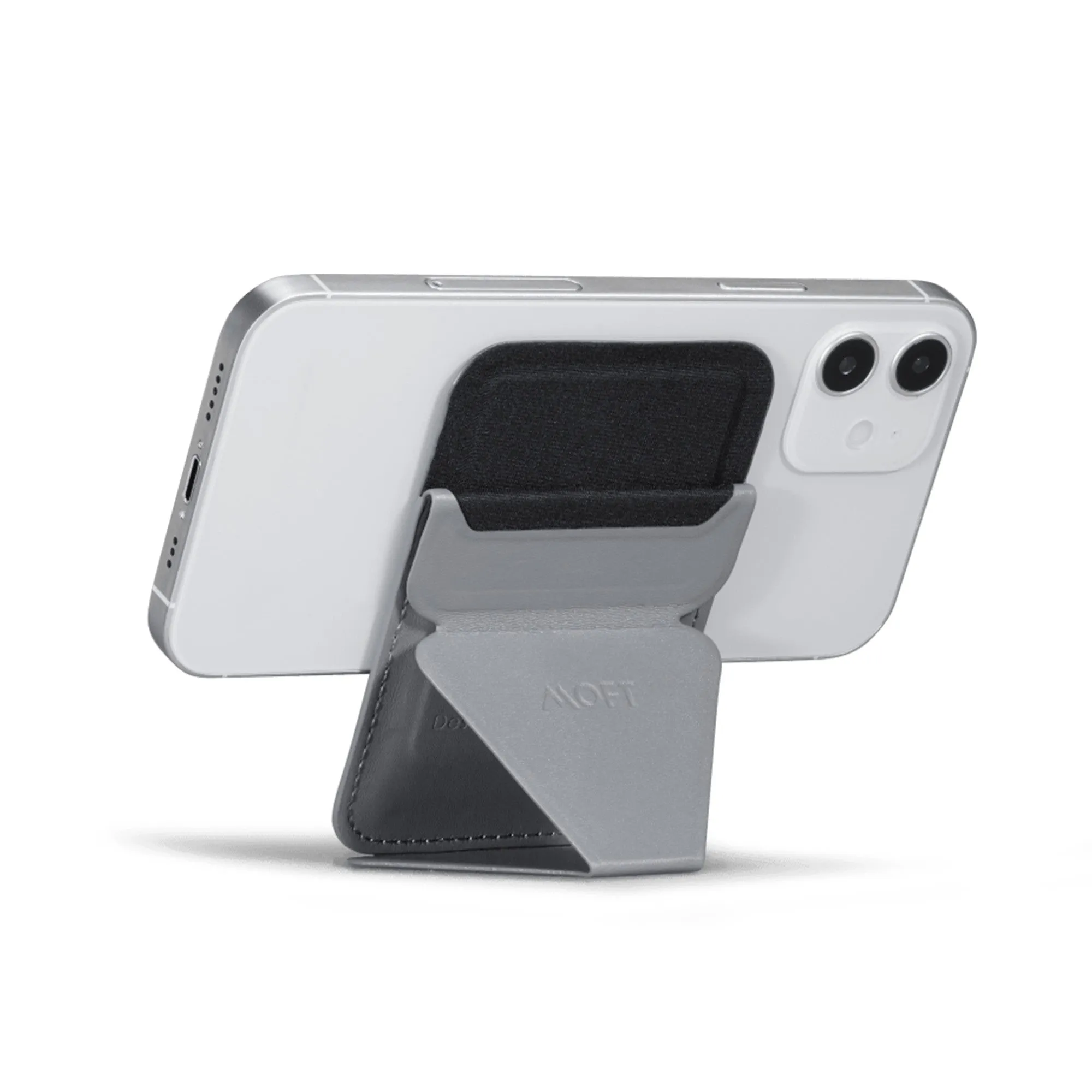 Universal MOFT Snap-On Magnetic MagSafe Wallet Stand - Grey (English Only Packaging) - 15-10482