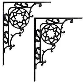 Vintage Wrought Iron Shelf Brackets