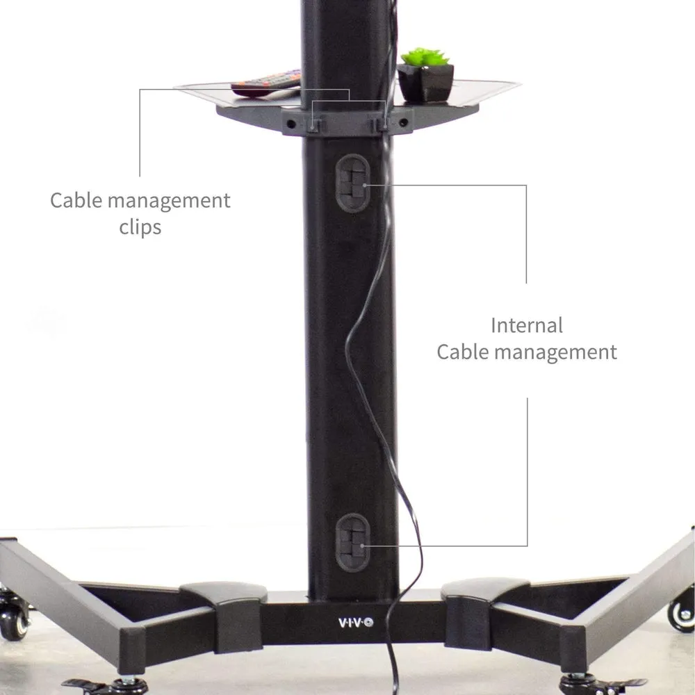 VIVO TV Cart for 37" to 70" Screens, STAND-TV09B